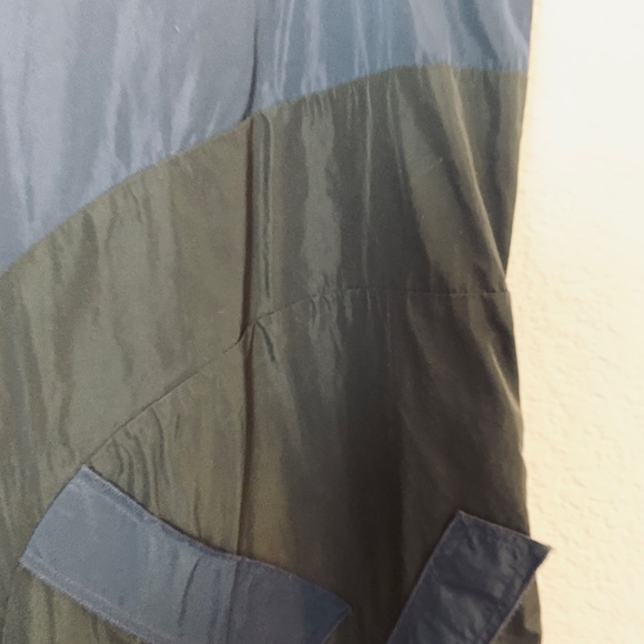 Sun Kim Dress XS Navy Blue Parachute Bubble Hem Lagenlook Artsy Modest - Picture 5 of 11